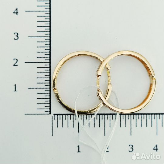 Золотые серьги-конго