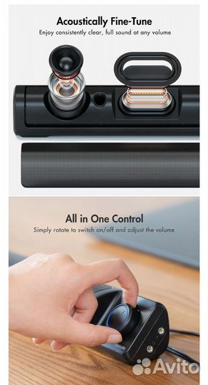 Колонка для компьютера Fosi Audio C1