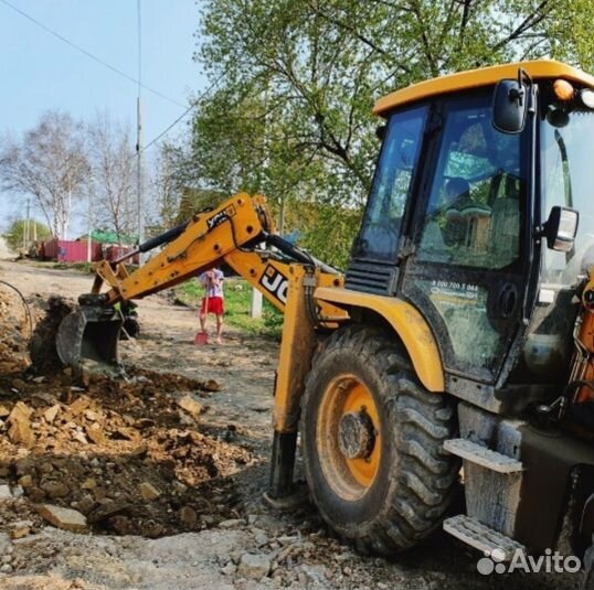 Услуги экскаватора погрузчика трактора