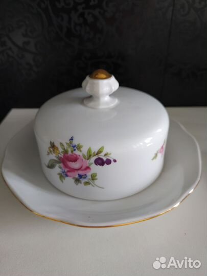 Маслëнка, блюда. Фарфор. bohemia. Чехословакия