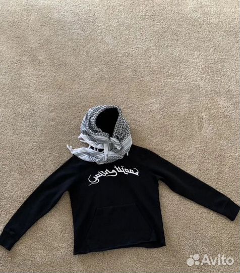 Худи velour scars черный