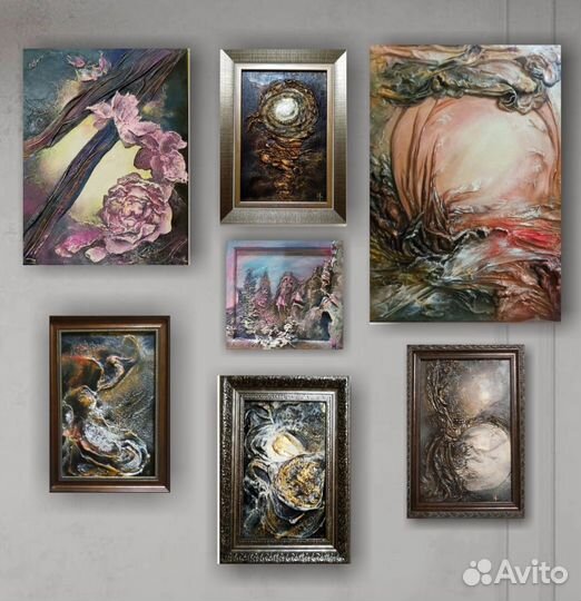 Авторские Фактурные картины