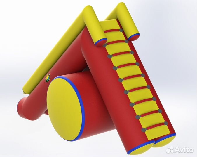 Детская надувная горка с басейном