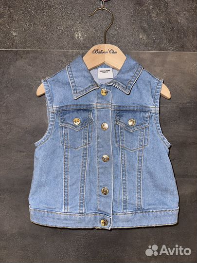 Джинсовый жилет Moschino