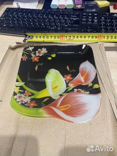 Набор салатников, 3 предмета. Каллы