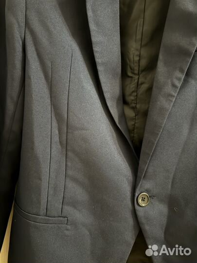 Кожаный пиджак, экокожа женский + синий пиджак