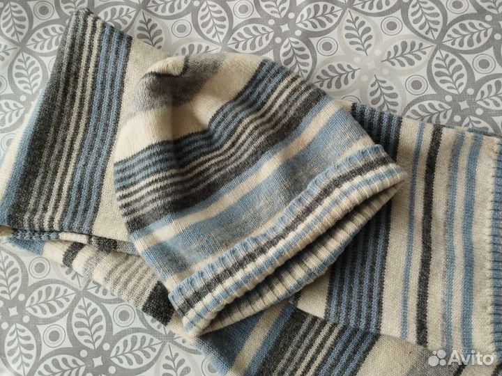 Комплект шапка и шарф для девочки