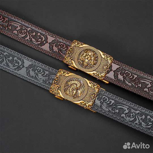 Мужской кожаный ремень