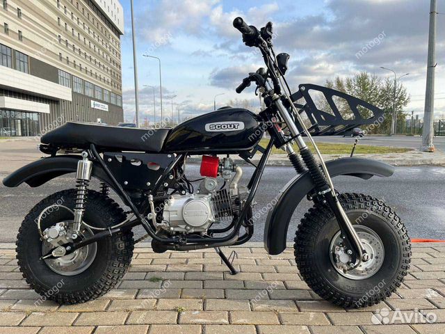 Внедорожный мотоцикл Скаут Сафари 4-125 черный