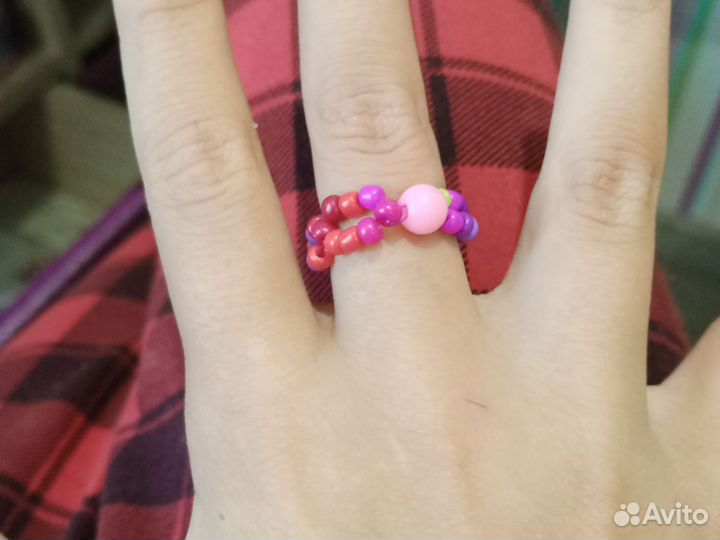 Кольцо из бисера