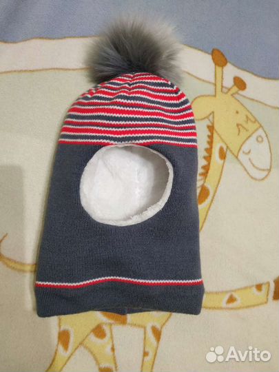 Шапка шлем зимняя р.50-52