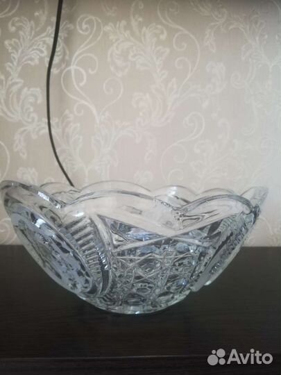 Салатник хрустальный СССР