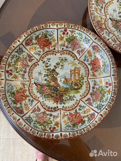 Тарелки парные декоративные винтаж Англия