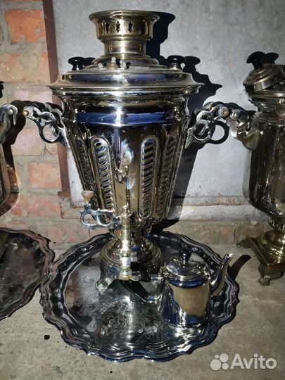 Самовар 3, 4, 5, 6, 7, 8, 9, 10 л с съем трубой от