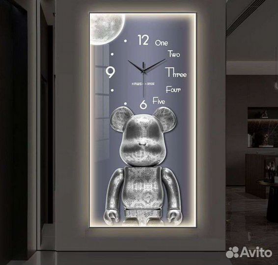 Часы-картина настенные Bearbrick