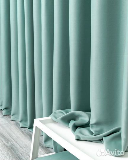 Шторы блэкаут Марсель Мята
