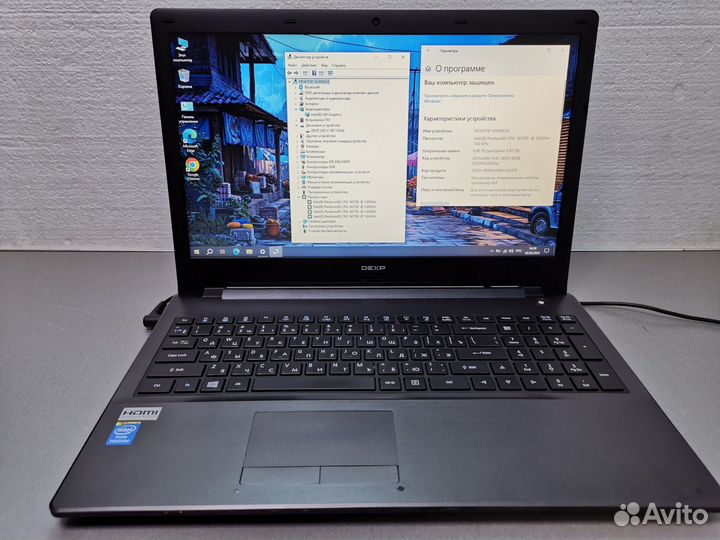 Ноутбук для работы и учебы Intel N3700+SSD