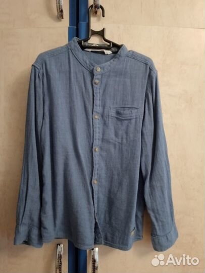 Рубашка в школу H&M, рост 122-128