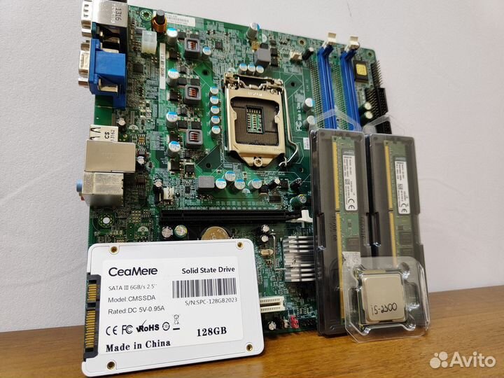Материнская плата 1155+i5-2300+DDR3-8Gb+SSD+Кулер