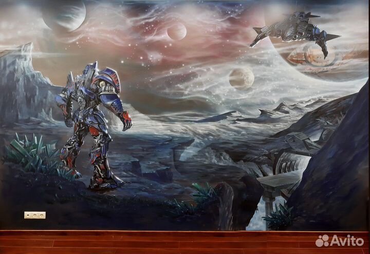 Роспись стен детских комнат