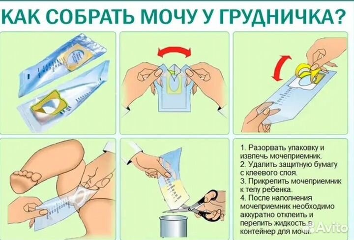 Детский мочеприемник одноразовый