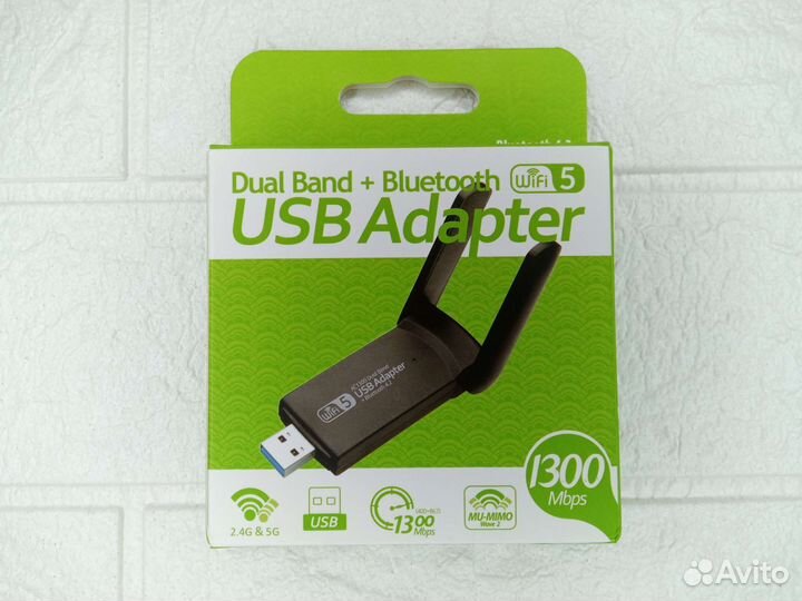 WiFi Адаптер Bluetooth USB Вай Фай Блютуз юсб пк