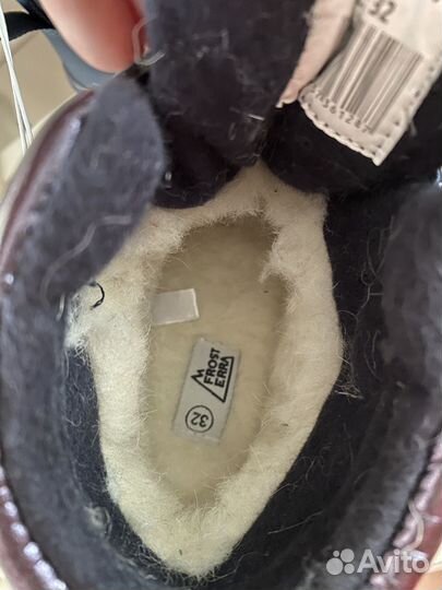 Зимние ботинки для девочки 32
