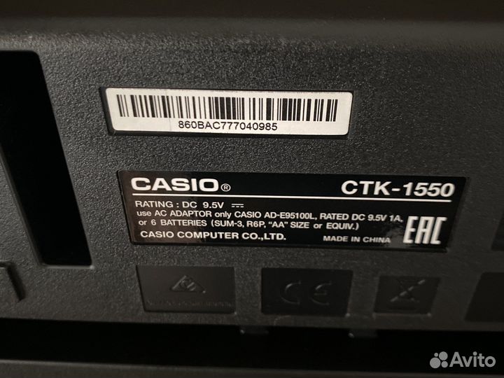 Синтезатор Casio rtk-1550