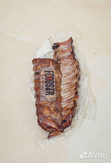 Свиные ребра горячего копчения