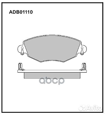 Колодки тормозные дисковые передние Allied Nipp