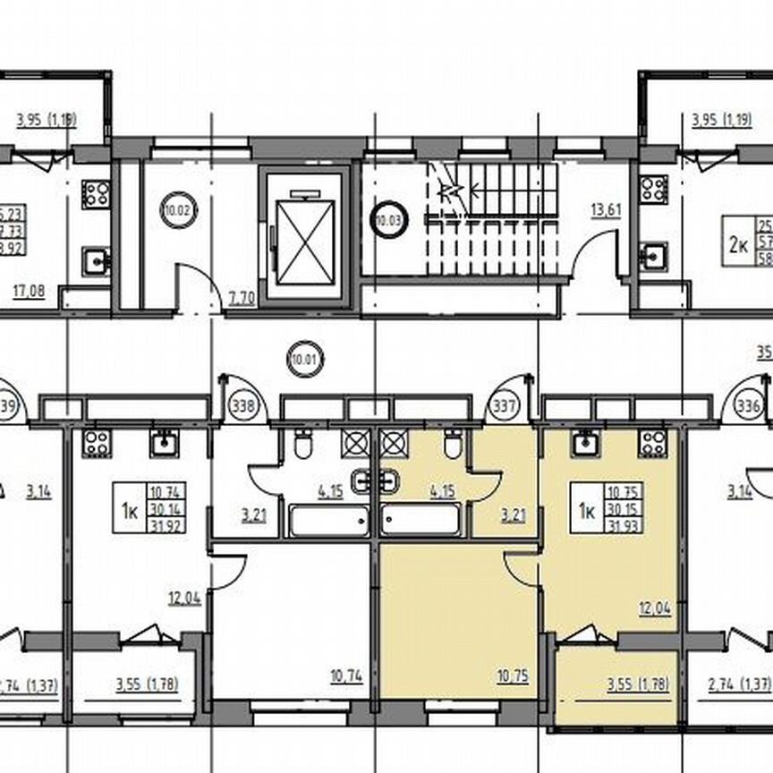 1-к. квартира, 31,9 м², 10/12 эт.