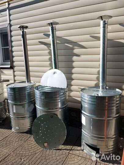 Бочка для сжигания мусора 200л