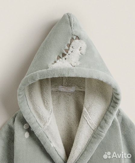 Банный халат с динозавтром zara home