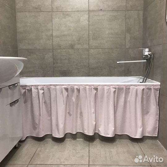 Юбка под ванну розовая