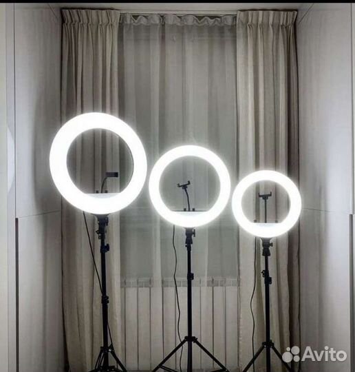 Кольцевая лампа со штативом + доставка
