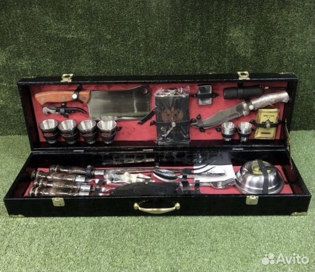 Подарочный набор шампуров в кейсе