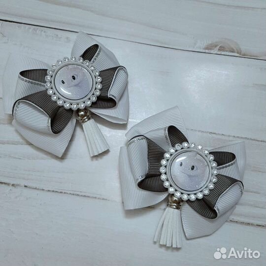 Бантики на зажимах, кисточка замша, Дневная Фурия