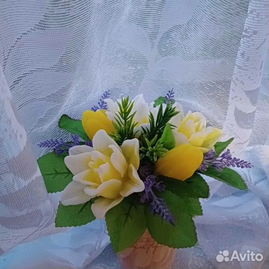 Букеты из мыла ручной работы на 8 марта