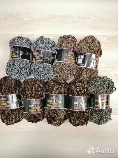 Пряжа плюшевая