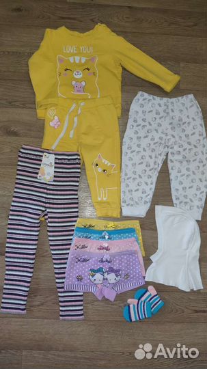 Костюм для девочки Штанишки Трусики Шапка Варежки