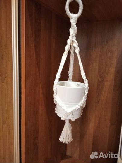 Кашпо из макраме