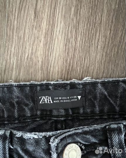 Джинсы zara mom fit 36