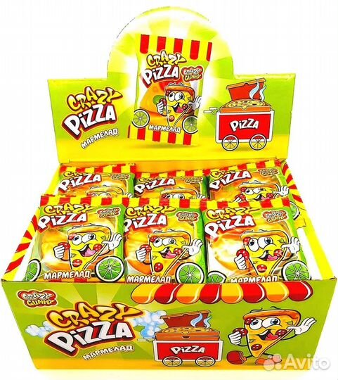 Мармелад жевательный Крейзи Пицца 48 штук