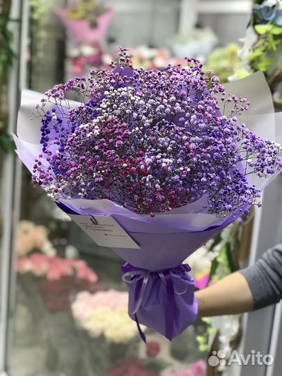 Букеты из гипсофилы