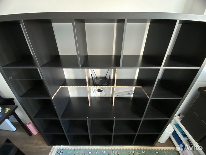 Стеллаж IKEA Каллакс 25 ячеек черный