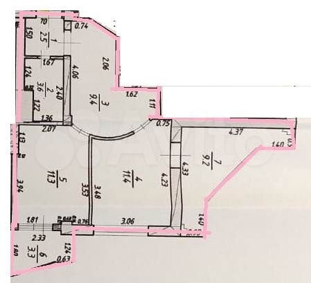 1-к. квартира, 50,7 м², 9/9 эт.