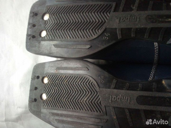 Кожаные Лыжные Ботинки 34 размер