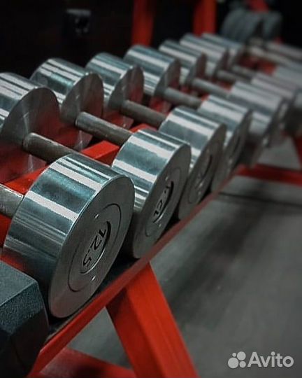 Гантельный ряд, гантели 132кг. В наличии и др.вес