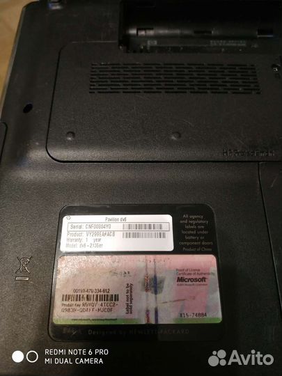 Ноутбук HP pavilion dv6 2135 er
