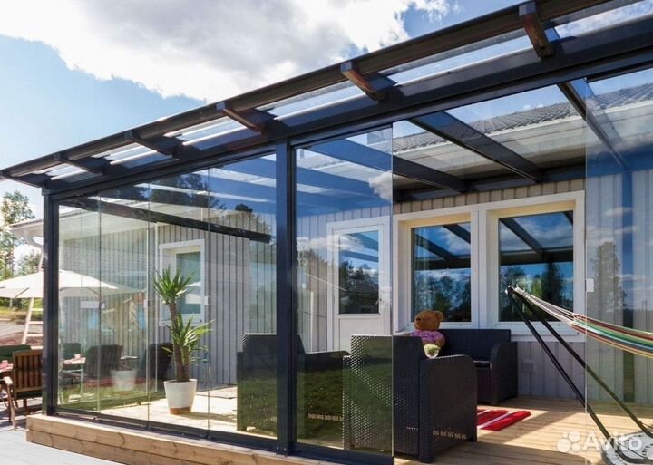 Безрамное остекление лоджий